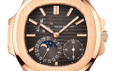 patek philippe nautilus moon phase rose gold 5712r 001